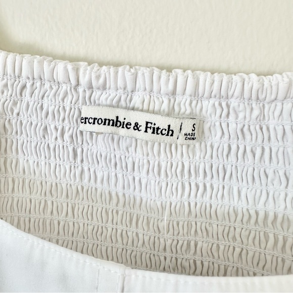 | abercrombie & fitch • puff sleeve corset squareneck top • small | - Picture 8 of 9